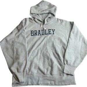 MV Sport Pro-Weave “Bradley” Hoodie Gray Collegiate Pullover Sweatshirt Size 2XL